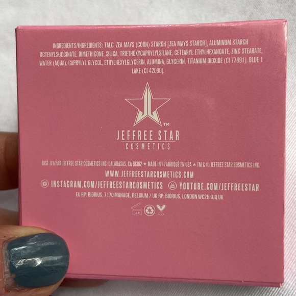 NEW! JEFFREE STAR Pressed Pigment Eye Shadow Single GRAND PRISMATIC Blue Matte - Picture 5 of 6